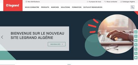 lancement du nouveau site Legrand Algérie